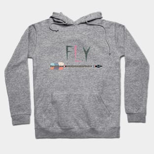 Quote Fly and arrow, tribal Hoodie